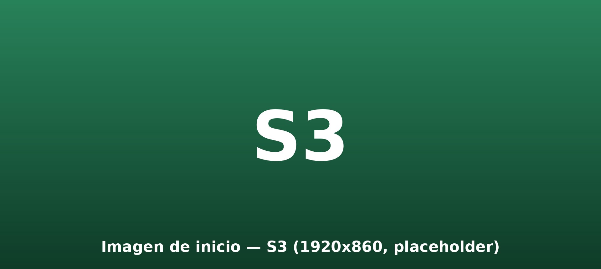 Imagen de inicio de S3